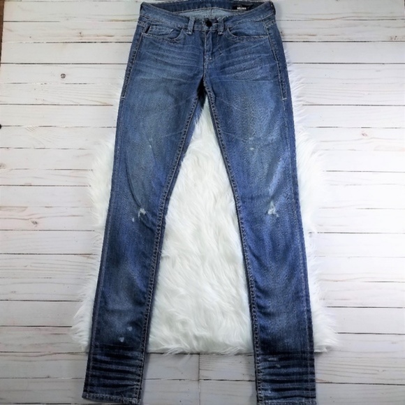 WILLIAM RAST Ultra Skinny Distressed Jeans Size 25 - Picture 3 of 8